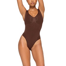 Hot Selling Sleeveless Scoop Neck Tank Tops Thong Bodyshaper Women Bodysuit For Going Out