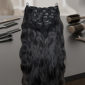 Inde du Sud Temple indien cheveux ondulés Extensions 30 pouces Clip-In trame Remy HD dentelle faisceaux - Product Image 3