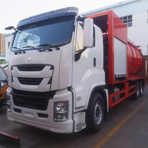 I Suzu 20 M3 Camion-citerne diesel à transmission manuelle Nettoyage et aspiration à haute pression pour les eaux usées industrielles des eaux usées domestiques - Product Image 4