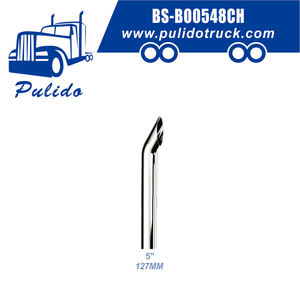 BS-BO0548 54C 5"*48" Tubo de escape universal cromado tipo Boilermaker para camión o remolque - Product Image 4