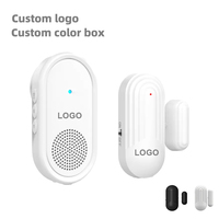 Alarme de porte sans fil portable Daytech, mini-récepteur, système d'alarme de sonnette pour entrée commerciale avec volume réglable et sonnerie puissante