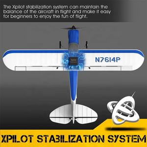 VolantexRC azul 2,4G eléctrico 4CH con alerón 500mm envergadura principiante Control remoto RC Sport Cub Avión de juguete para aficionados - Product Image 2