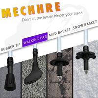 Embouts de remplacement pour bâton de randonnée nordique, compatibles avec toutes les pièces standard, embouts en caoutchouc pour bâton de randonnée, pour bâton de trekking