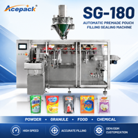 Acepack SG-180Z Yatay Hazır Kilitli Poşet Dolum Makinesi (Granül, Sıvı, Toz Doy Paketleme İçin)