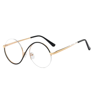 95929 Fandia. Gafas Ópticas <span class=keywords><strong>de</strong></span> Metal con Media Montura Cómodas para Mujer, <span class=keywords><strong>Lentes</strong></span> <span class=keywords><strong>de</strong></span> PC con Protección UV400, Anti-Luz Azul, Espejo <span class=keywords><strong>de</strong></span> Aumento, Múltiples - Product Image 3