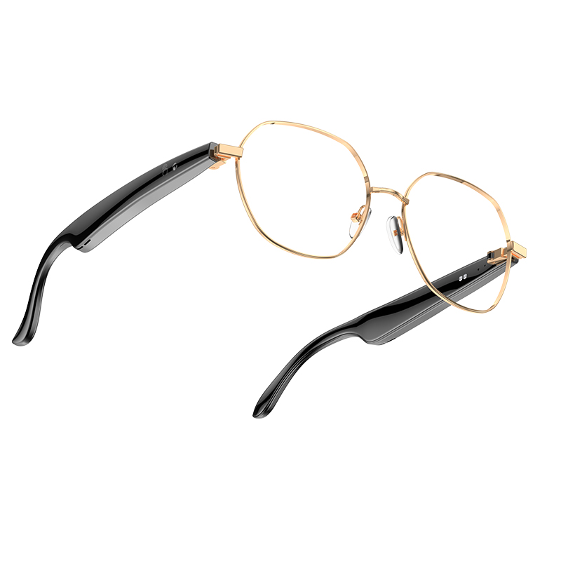 2025 W100B Smart Glasses BT Audio Call Real-time Voice AI Translation Conversation Calls Business Smart Wearable Headset