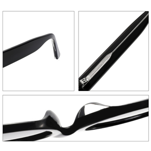 Lunettes de soleil unisexes rétro <span class=keywords><strong>vintage</strong></span> punk noires de haute qualité avec logo personnalisé Lunettes de soleil œil de chat en acétate pour femmes - Product Image 4