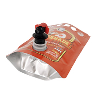 1L 2L 3L 5L Hete dranken fruitsap wijn staande pouch met vlinderklep PET/AL/NY/PE gelamineerde structuur