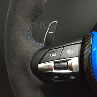 Volant M complet avec bande supérieure bleue et garniture en carbone pour BMW F01 F07 F10 F15 F20 F30 F31 F32 F33 F34 F35 F36 F80 F90