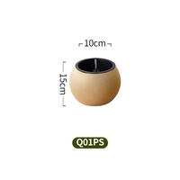 Pot Bunga Bulat PP Self-watering, Finishing Cat Semprot, 10x15cm Mini Planter Meja Dekorasi Rumah Gaya Nordic