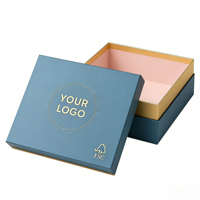 Maßgefertigte Schwarze Hartkarton-Geschenkbox mit Goldgeprägtem Logo, Goldverzierung, Rosa Futter, Luxuriöse Produktverpackung