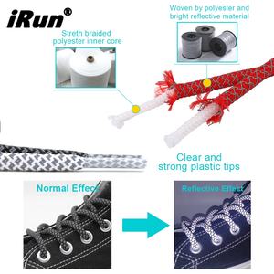 IRun-cordones reflectantes redondos para zapatos, cordón de seguridad reflectante para correr, 3m - Product Image 2