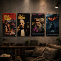 Letrero Metálico Vintage Personalizado de Fábrica 20x30, Decoración de Pared con Letrero de Película, Impresión de Póster Metálico Retro