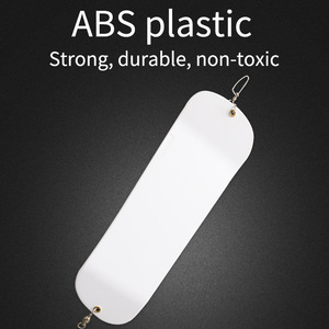 Flotador de señuelos para pesca en aguas medianas, tabla de buceo de plástico para pesca en mar, accesorio para señuelos de agua salada, blanco electrochapado con verde - Product Image 3
