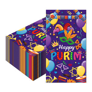 Huancai 20 serviettes de table jetables en papier pour invités, pour la fête juive de Pâque, serviettes de table pour le dîner, serviettes de toilette pour la salle de bain - Product Image 2