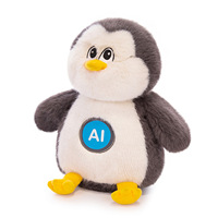 Giocattolo di peluche intelligente con IA, Blueban Penguin Baby, compagno di gioco in peluche con IA, robot interattivo, compagno di gioco per bambini