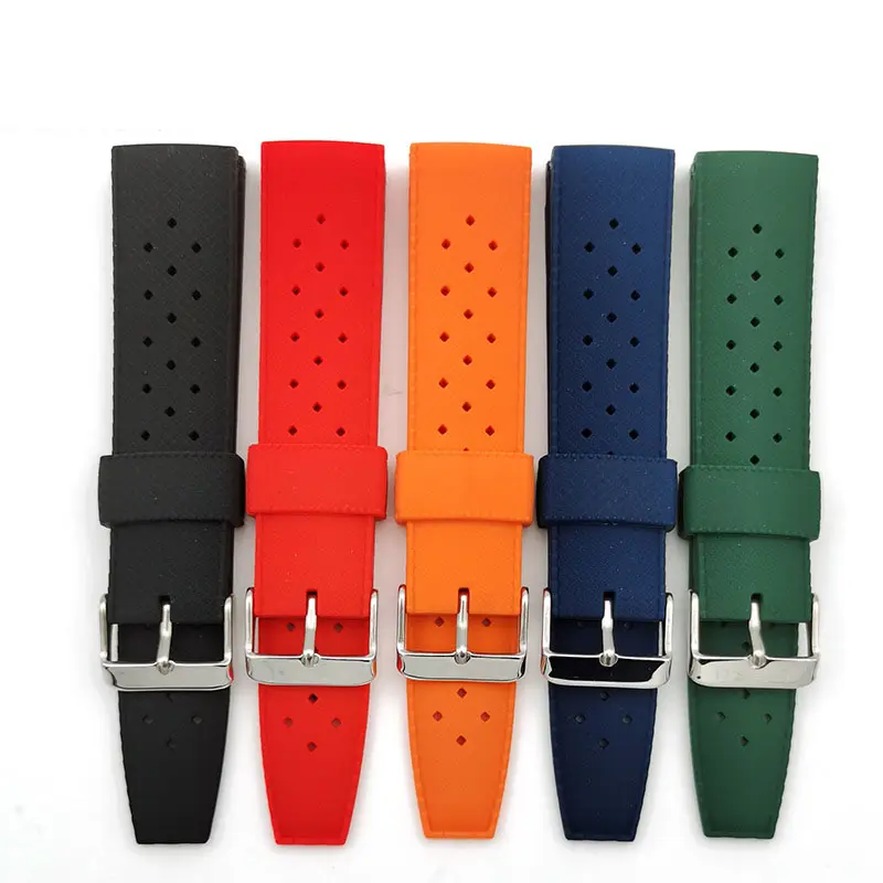 Pop Wholesale Tropical Watch Band For Selko Premium Silicon Watch Straps Silica Racing Wristband For Role x Watch Dive Watchband