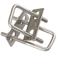 Colliers de serrage rectangulaires métriques en acier inoxydable 304 PANQI UK-45 certifiés ISO9001, étanches, surface lisse, OEM
