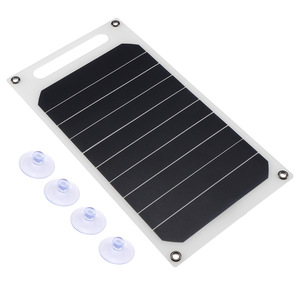 ALECTER 10W 5V แผงโซลาร์เซลล์แบบยืดหยุ่นชนิดโมโนคริสตัลไลน์ 23% เครื่องชาร์จพลังงานแสงอาทิตย์ USB ประสิทธิภาพสูงสำหรับการเดินทางกลางแจ้งแคมป์ปิ้ง - Product Image 1