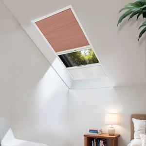 Feuille d'aluminium intégrée Skylight Shades Stores occultants en nid d'abeille Tissu Couleurs personnalisées <span class=keywords><strong>pour</strong></span> fenêtre <span class=keywords><strong>de</strong></span> <span class=keywords><strong>toit</strong></span> - Product Image 2