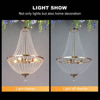 Luminaires suspendus de luxe pour événements festifs, hôtels, décorations de salles de mariage, lustres en cristal pour la décoration de mariage