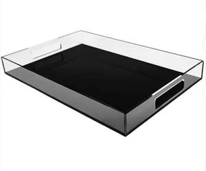 صينية تقديم مربعة من الأكريليك الميلامين الصديقة للبيئة عالية الجودة، مصنوعات يدوية للمطبخ للاستخدام المنزلي والزينة وتقديم الطعام - Product Image 2