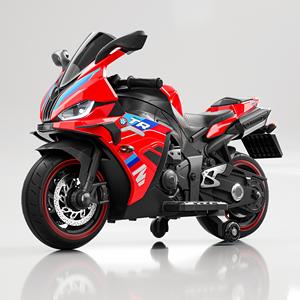 Moto électrique pour enfants 12V, moto rouge à roulettes pour enfants de 3 à 8 ans - Product Image 1