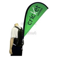 Bannières de sac à dos de drapeaux de publicité d'affaires personnalisées