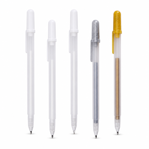 Stylo gel blanc SAKURA <span class=keywords><strong>Gelly</strong></span> <span class=keywords><strong>Roll</strong></span> Basic en plastique, pointes assorties 05/08/10 |   Stylos Opaques pour Mise en Valeur, Artisanat, Utilisation au Bureau/à l'École - Product Image 2