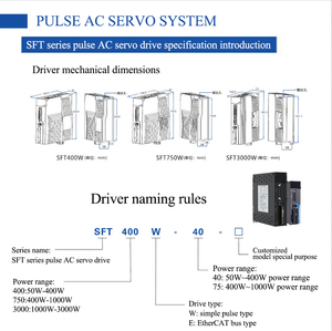 Samsr ชุดมอเตอร์เซอร์โว3.0a 80มม. 750W 1000W 3000RPM 220V <span class=keywords><strong>AC</strong></span> สำหรับเครื่อง CNC - Product Image 5