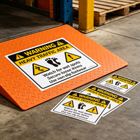 Autocollants d'avertissement TEDDY personnalisés, durables, écologiques, résistants aux intempéries, imprimés, pour signalisation de danger
