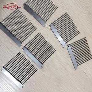 Lame de tissage en acier pour la séparation du fil, avec aiguille de finition, hauteur 90 mm, épaisseur 0,4 mm, personnalisable pour machines à tisser - Product Image 1