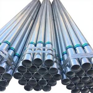 ท่อเหล็กกลมชุบสังกะสีแบบจุ่มร้อนสำหรับขายส่ง ความยาว 5.8 เมตร ท่อโลหะชุบสังกะสีสำหรับดื่ม - Product Image 1