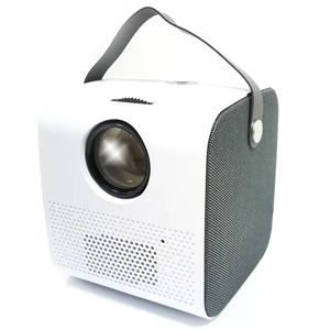 <span class=keywords><strong>Mini</strong></span> projecteur portable LCD Pico LED 1080P 3D pour home cinéma avec haut-parleurs intégrés (150 lumens) Android 8.0 pour système de cinéma maison - Product Image 4