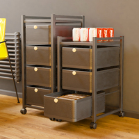 Support de rangement multicouche de type tiroir amovible pour la cuisine de bureau sous le bureau chariot à fruits et légumes vaisselle sur pied