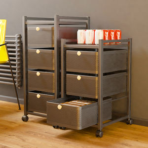 Estante de almacenamiento multicapa tipo cajón extraíble para oficina, <span class=keywords><strong>cocina</strong></span>, debajo del escritorio, carrito de frutas y verduras, vajilla de pie - Product Image 3