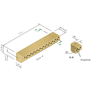 Độ chính xác cao dầu-miễn Phí Đồng bằng hướng dẫn Dải mặc tấm đồng <span class=keywords><strong>Graphite</strong></span> khuôn phần cho khuôn ép nhựa - Product Image 5