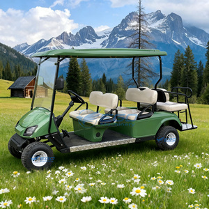 Voiturette de golf électrique 2026 certifiée CE, haut de gamme, verte, quatre roues, idéale pour le tourisme / hôtels / clubs - Product Image 2