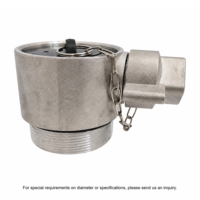 Adaptateur flexible de haute qualité Hong'an Storz mâle vers BSPP avec capuchon de chaîne, raccord de tuyau d'incendie en aluminium DN65 pour système d'incendie