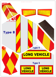 Plaque de marquage réfléchissante arrière <span class=keywords><strong>pour</strong></span> véhicule <span class=keywords><strong>lourd</strong></span> - Product Image 5