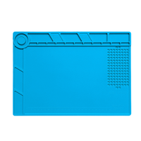 Tapis de réparation magnétique résistant aux hautes températures - Coussin en silicone élastique antidérapant pour la maintenance de la carte mère du téléphone, de la carte de circuit imprimé et de la soudure