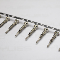 Terminales Redondos Macho de Alta Calidad de 1.60mm, Conector de Crimpado a Tope, Bloque de Terminales para Arnés de Cables, Terminal para Conector Automotriz
