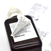 Etiqueta Adhesiva Impresa a Doble Cara Plegable Personalizada de Fábrica para Botellas de Cosméticos, Etiqueta de Folleto Multicapa
