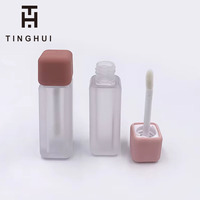 Fabricant personnalise le style tendance pour augmenter la texture mate, tube de gloss à lèvres haut de gamme, matériau d'emballage de tube creux