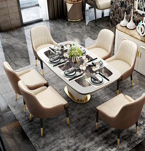 Juego de Comedor de Lujo, Mesa de Comedor Elegante - Product Image 1