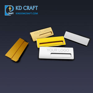 В наличии, на заказ, пустые металлические, золотые, серебряные, вставляемые Именные Бирки, булавки, прямоугольные, для медицинских врачей, медсестер, именные значки - Product Image 2