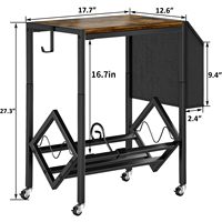 JH-Mech-Support de rangement pour disques vinyles à 2 niveaux, présentoir pour disques vinyles, 220 LP
