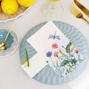 Serviettes de table jetables à thème papillon vintage, serviettes décoratives en papier pour <span class=keywords><strong>anniversaire</strong></span>, mariage, fête - Product Image 2