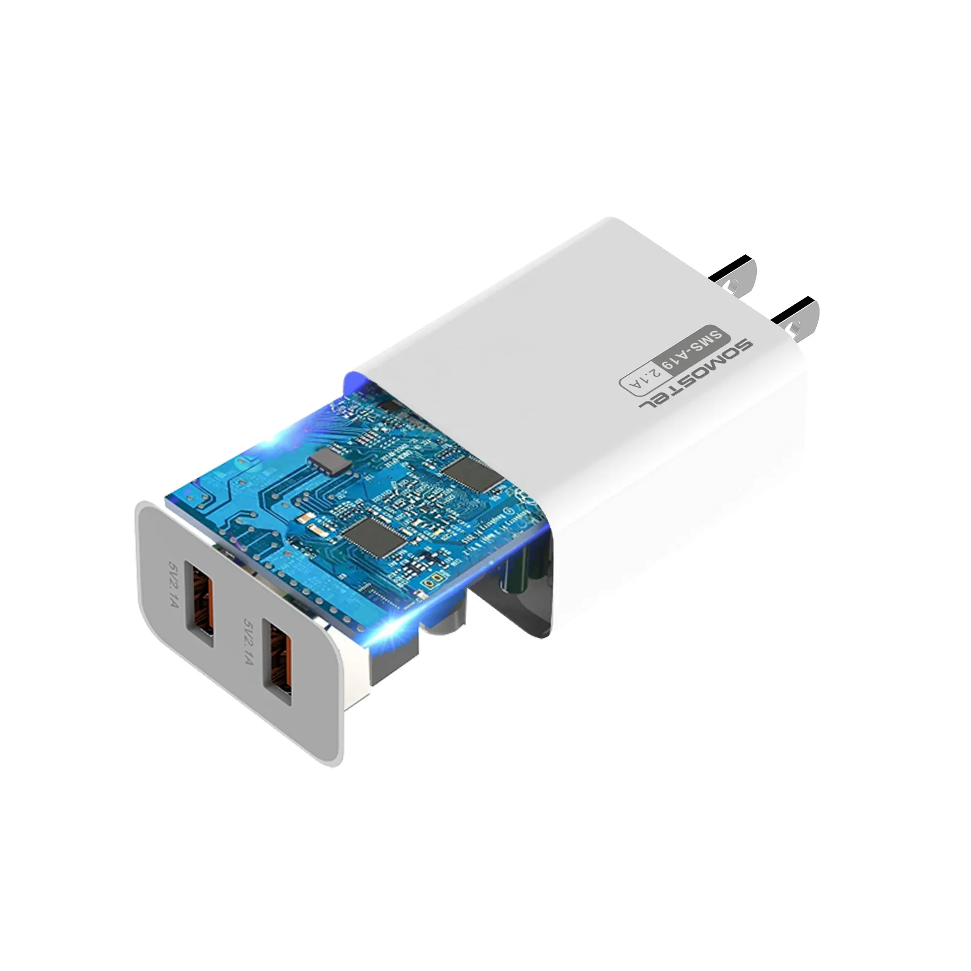 Novo produto 2 USB Carga Rápida Carregador Usb Rápido Para Iphone 12 13 14 15 pro max Carregador de Telefone Móvel cargadores para celulares