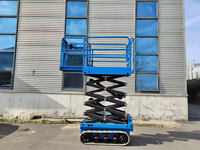 Plateforme élévatrice à ciseaux sur chenilles tout-terrain de 8 m, électrique, autopropulsée, plateforme élévatrice aérienne